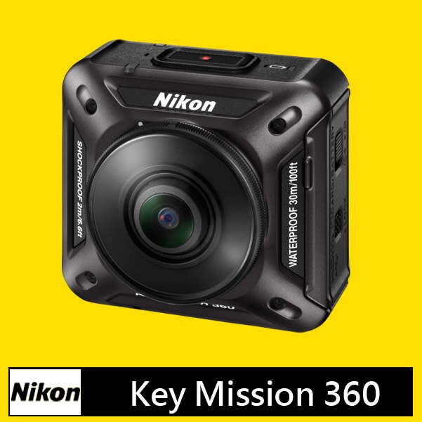 Nikon KeyMission 360 運動攝影機★(公司貨)★1登錄送 Nikon萬用包 + 轉接環 + 手機讀卡機