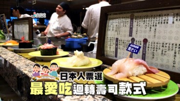 日本人投選在迴轉壽司中最愛吃的壽司，第一位竟然是……