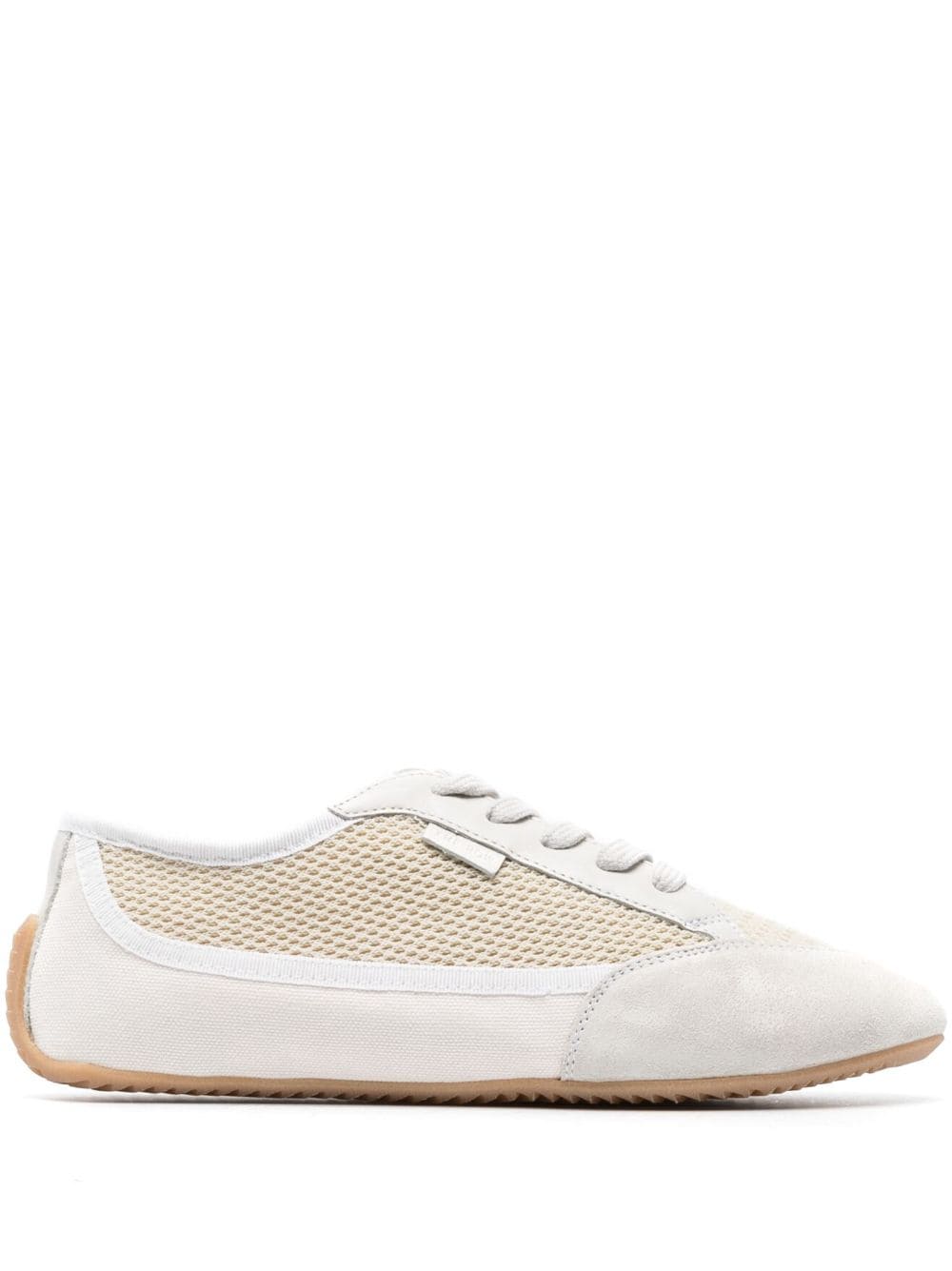 The Row - Bonnie Canvas and Suede sneakers - women - Rubber/Calf Leather/FabricCalf Leather/Fabric - 37 - Neutrals