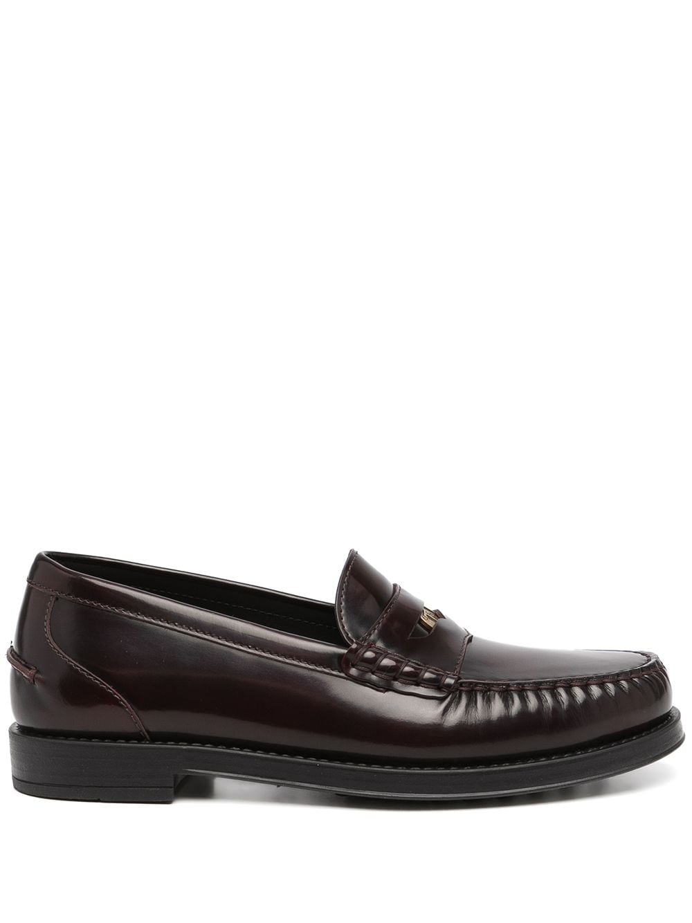 Tod's - Penny slip-on loafers - women - Leather/Rubber - 41 - Black