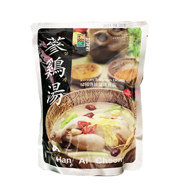韓國正宗 han ai cheon 蔘雞湯 1公斤包裝 人蔘雞