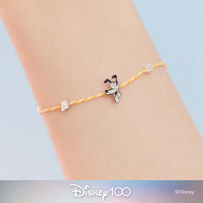 【VACANZA 飾品】Disney 100th｜祈願™ 布魯托 ‧ 純銀手鍊【迪士尼週年限定可愛療癒手鍊】