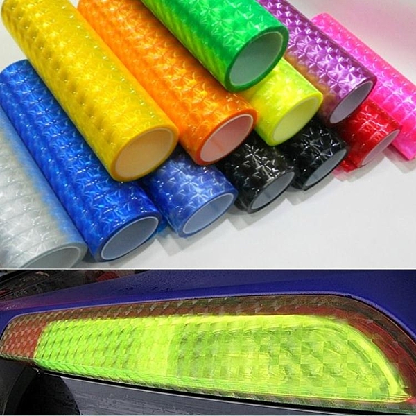 3D貓眼大燈改色膜變色尾燈透光貼膜3D 變色燈膜 汽車裝飾貼膜