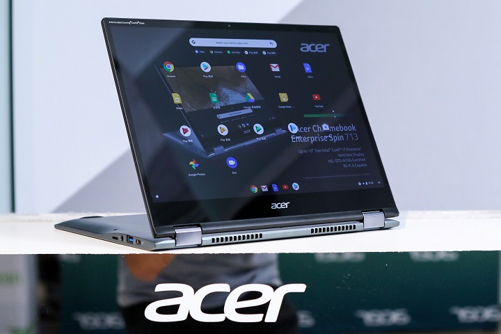 Acer Chromebook Spin 713 與 311 可翻轉設計，符合 Project Athena 驗證