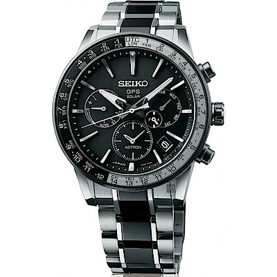 SEIKO 精工 Astron 5X53 雙時區 陶瓷鈦金屬GPS衛星定位錶