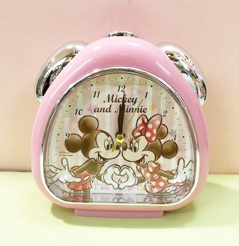 【震撼精品百貨】Micky Mouse_米奇/米妮 ~迪士尼鬧鐘-米奇米妮紅#06703