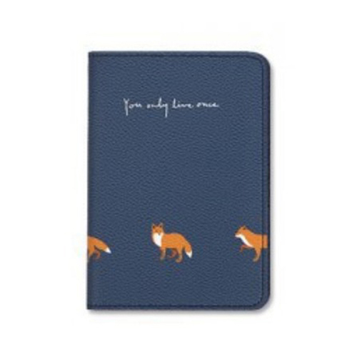 旅行狐狸護照夾 可雷雕刻字