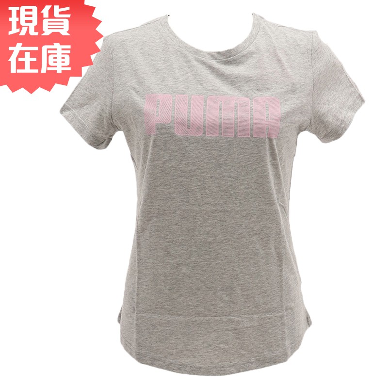 【現貨】PUMA KA 女裝 短袖 休閒 純棉 透氣 灰 粉 亞規 【運動世界】 84404604