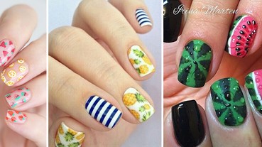 把夏天滋味畫在手上，清涼「水果美甲」看起來也太好吃了