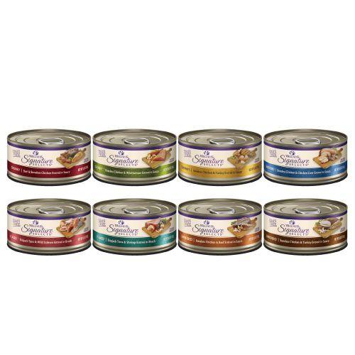 美國WELLNESS 無穀SS 名廚特選 貓主食罐 2.8oz/79克【單罐】『汪喵世界』(魚片+鮮蝦)