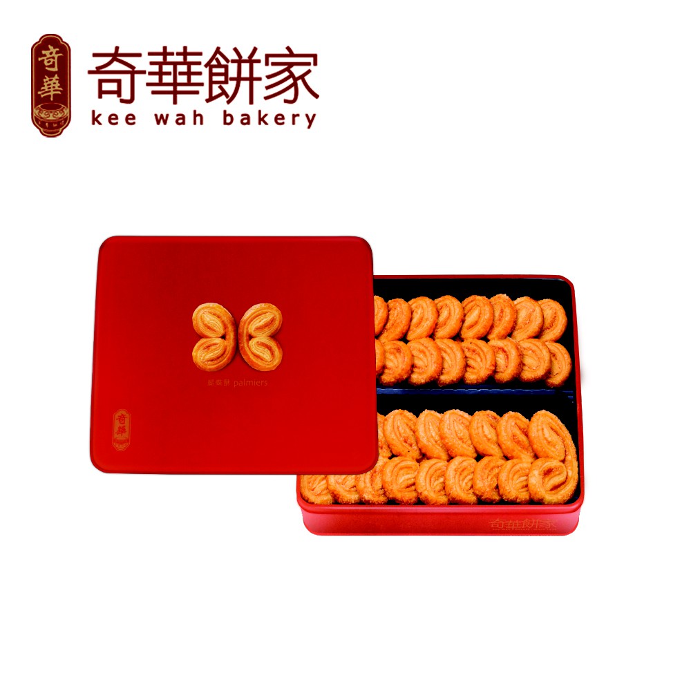 【商品特色】以進口奶油手工製成酥鬆外層，再灑上粒粒脆糖，烘焙出層層滋味，香甜酥脆的美味，無論分享給親朋好友或下午茶獨享的優雅小點心，都能成為大家喜愛的心頭好~❤心型的蝴蝶酥幫你傳遞甜蜜心意，深情久久久