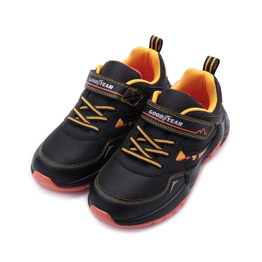 防潑水鞋面，減少戶外髒汙便利魔鬼氈，輕鬆好穿脫蜂巢透氣鞋墊，強化鞋底通風輕量發泡中底，柔軟回彈後套反光設置，提升安全性耐磨橡膠底，提供抓地力規格/尺碼：22 / 22.5 / 23 / 23.5 / 