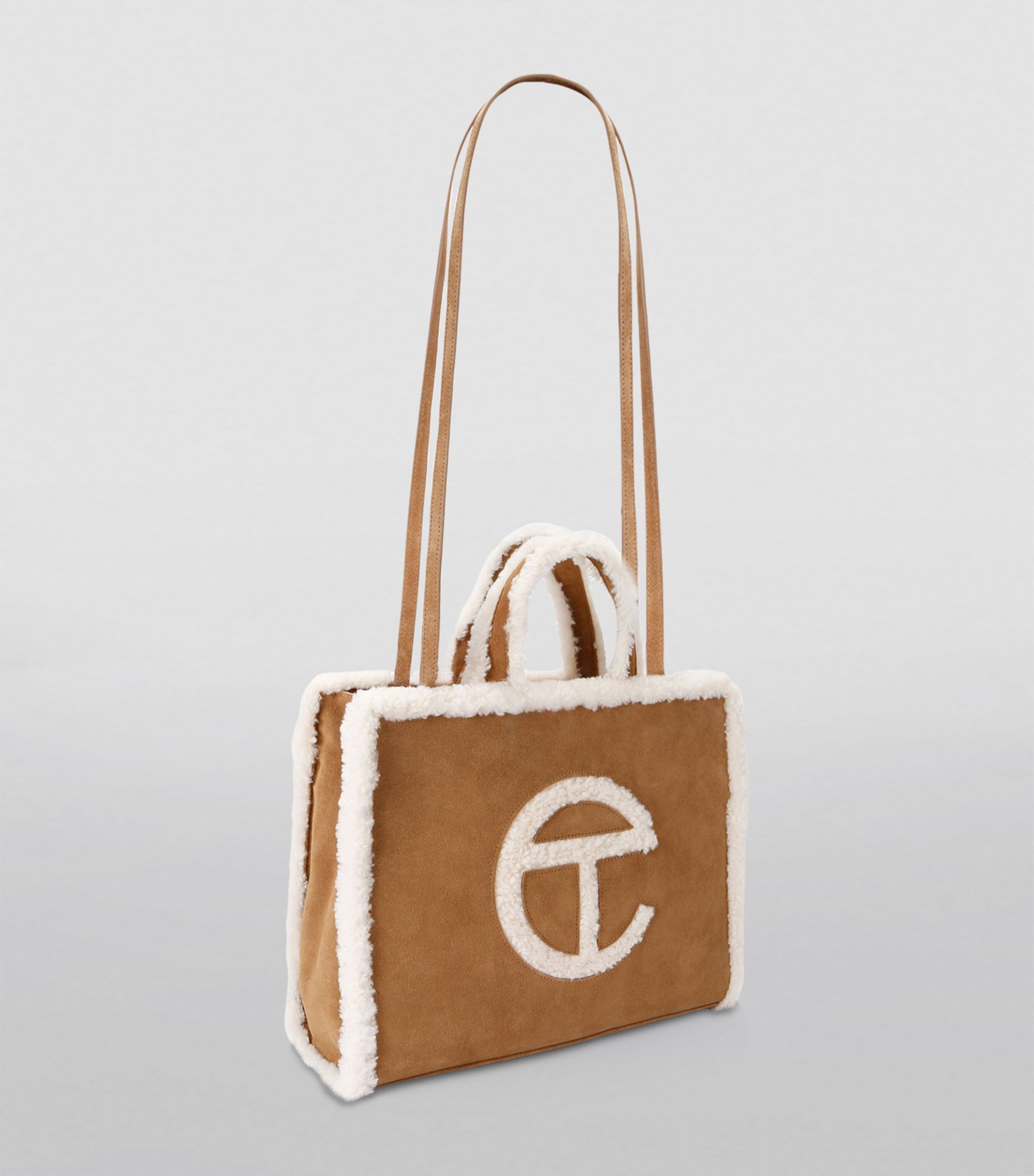 UGGx Telfar Medium Suede Shopper Bag