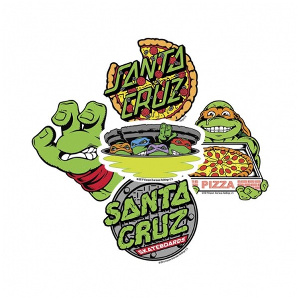 Santa Cruz TMNT Clear Mylar Sticker 忍者龜 貼紙 《Jet Sunny Store》