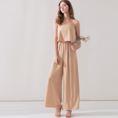 AIR SPACE 簡約平口連身褲(卡)