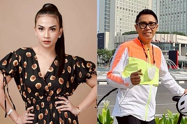 Kolase foto Vanessa Angel dan Eko Patrio