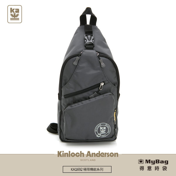 Kinloch Anderson 金安德森 單肩包 極限機能 3Way多層收納自行車包 防潑水後背包 黑色 KA169202 得意時袋
