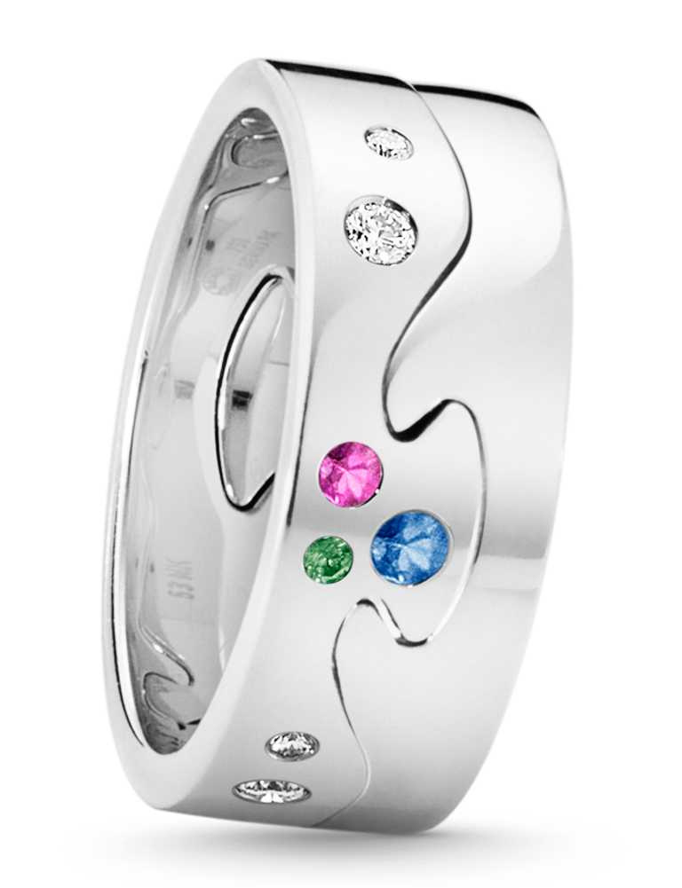 GEORG JENSEN 2020「FUSION」限量訂製系列戒指（兩件式），「天賜奇蹟」主題╱97,100元。（圖╱GEORG JENSEN提供）