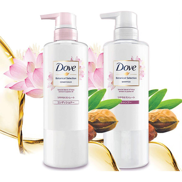 多芬日本植萃柔順保濕荷花精萃 洗髮露/潤髮乳 500ml【寶雅】