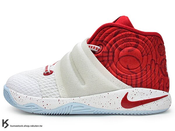 2016 Kyrie Irving 最新代言鞋款 台灣未發售 NIKE KYRIE 2 II TD BT 幼童鞋 BABY 鞋 白紅 (827281-166) !