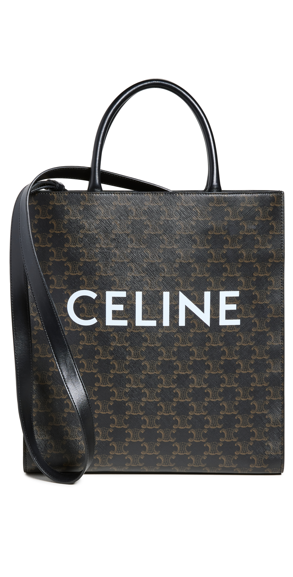 Shopbop x Vivrelle Celine Triomphe Canvas Vertical Cabas Tote