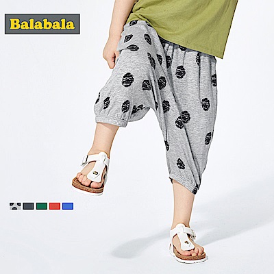 Balabala巴拉巴拉-莫代爾棉七分飛鼠寬褲-男(3色)