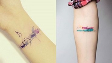 超柔和唯美水彩微刺青！放在身上更增添你的氣質魅力！
