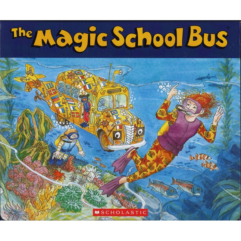 【麥克書店】THE MAGIC SCHOOL BUS｜魔法校車科普英文繪本故事書原文書童書自然科學宇宙有聲書魔法校車繪本版，六書搭六CD盒裝套書，最受歡迎的科學繪本一次買齊此盒裝套書包含以下書籍1. 