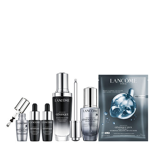 超未來肌因賦活露 50ml (正產品) 超進化肌因大眼精粹 20ml(正產品) 超未來肌因賦活露 7ml *2 超進化肌因大眼精粹眼膜*1 超進化肌因大眼精粹 5ml 價值9,283元 優惠價6,75