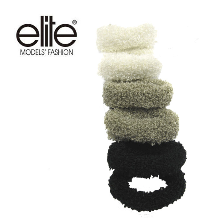 olina法國 elite 髮圈 (小毛毛圈)-3入組 安全穩固 適用各種髮型 elite法國專業美妝美髮專業品牌 elite幫您打造超模般的迷人風采 時尚先鋒 elite model跨界打造彩妝品牌