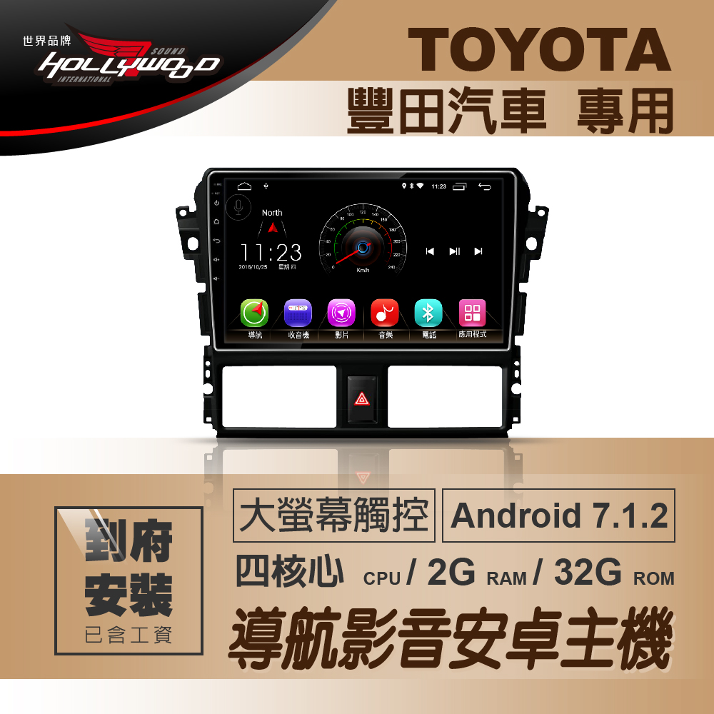 1.四核心處理器、2G記憶體，32G儲存大空間。2.內建正版Papago PureNavi S1衛星導航系統。3.無線WiFi連網，線上影音、直播、電視隨時欣賞。4.Android 7.1.2版系統，