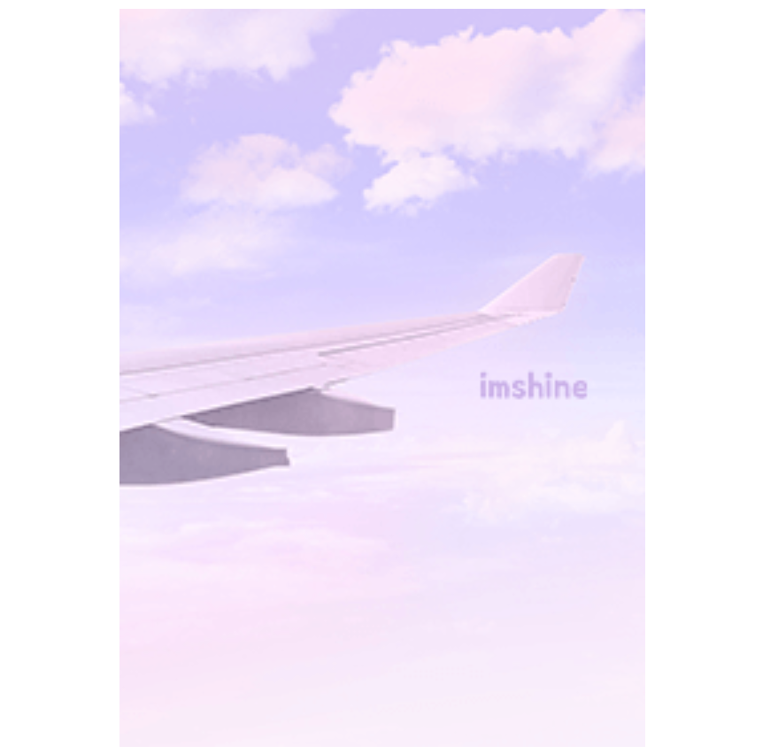 Pastel airplane landscape