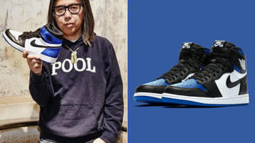 「平民閃電」再現？AJ 1 黑藍腳趾”White Royal”霸氣登場，激似藤原浩聯名款！