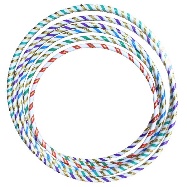 呼啦圈 4號雷射晶晶彩虹呼拉圈/一件30個入{定250} 直徑約81cm~台灣製造