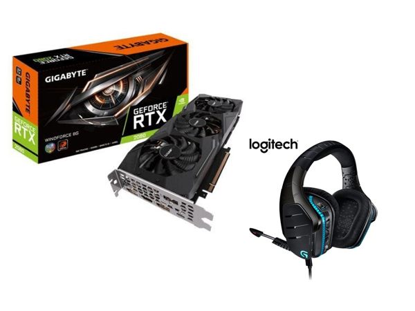 【驚喜包】技嘉 GeForce RTX 2080 WINDFORCE 8G 送 羅技G633 電競耳機麥克風 【刷卡含稅價】