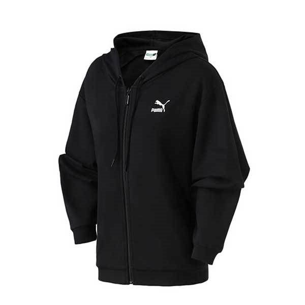 Puma Cruch 黑 袖子造型 綁帶 連帽 外套 57913601 ☆SP☆