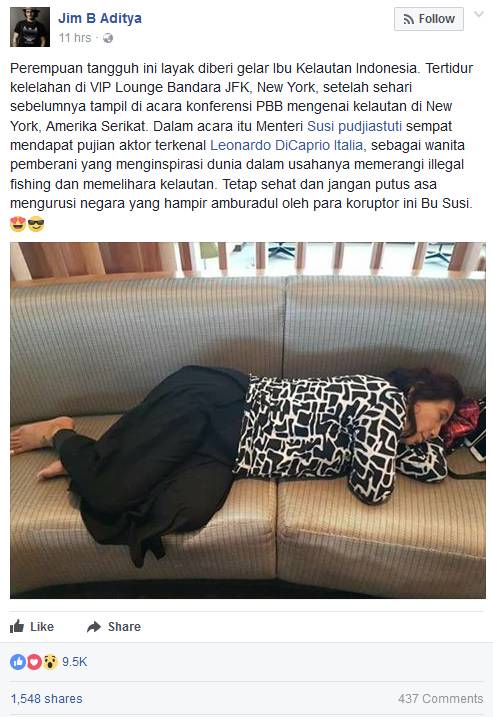 Viral! Menteri Susi Terlelap di Airport & 7 Bukti Beliau Gak Jaim