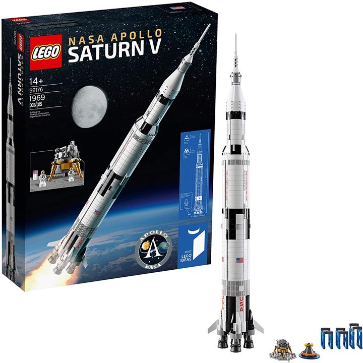 LEGO 創意 NASA Apolo 沙坦V 92176 宇宙模型 火箭 兒童和成人 科學組裝套件 (1969塊)