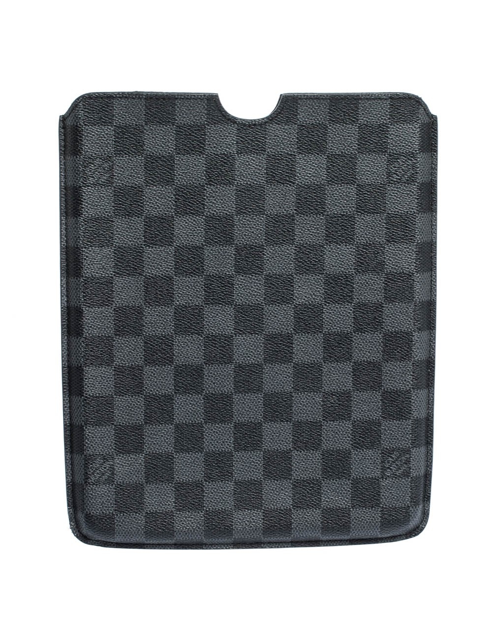 This stunning case by Louis Vuitton has been crafted from Damier Graphite canvas just to protect tha