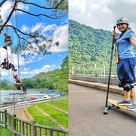 【桃園 旅遊】石門水庫新玩法 攀樹體驗 陸上衝浪 騎自行車漫遊環湖公路 低碳運動觀光正夯