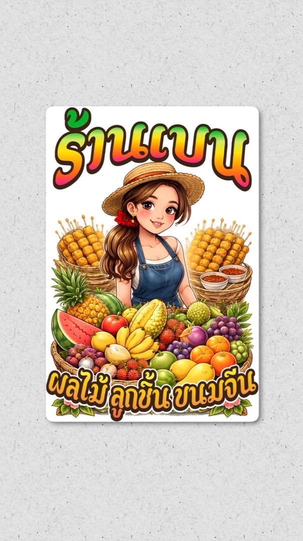 ร้านพี่แบงค์ ส้มตำ ขนมจีน ผลไม้ ลูกชิ้น🥭🍉🌶️🍏🍅🥭🌶️