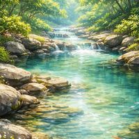 🏞️สายธารริมน้ำ🏞️