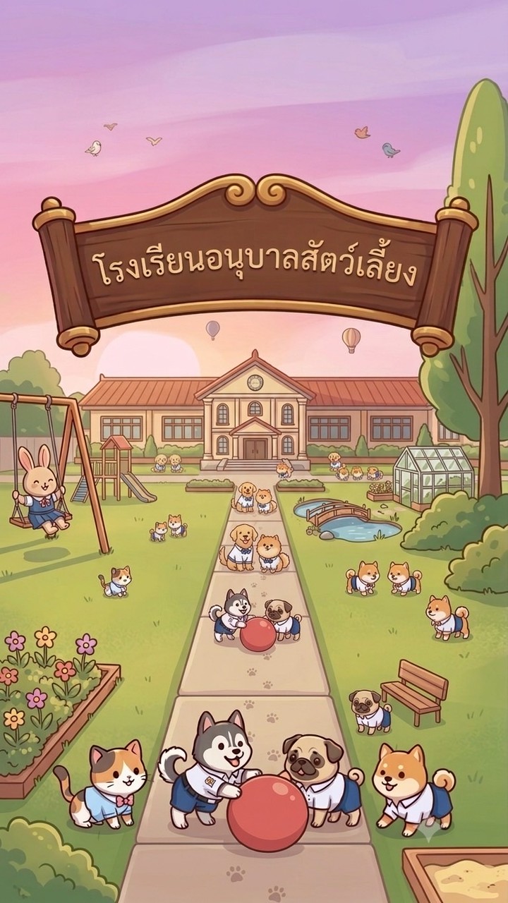 🏫 โรงเรียนอนุบาลสัตว์เลี้ยง - Pets Kindergarten  🐶🐱🐹🐰🐸