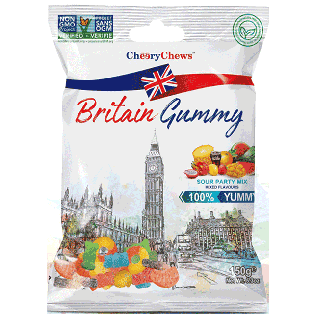 英國傳統風味軟糖(酸Q綜合水果風味)