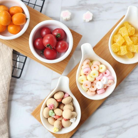 陶瓷下午茶零食碟子分格碟水果碟糖果碟蘸料醋碟干果點心碟小菜盤