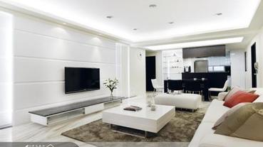 特色簡潔電視牆 開放式客餐空間再放大