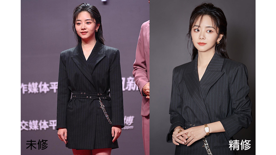 女星紅毯造型未修vs精修5：譚松韻