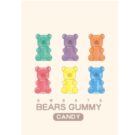 Bears Gummy Candy # Pink