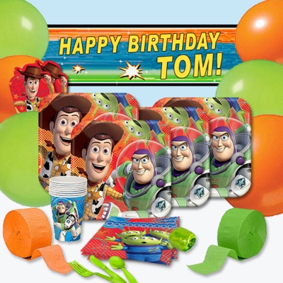 開盒就開趴 簡單拿回家DIY開派對！正版迪士尼 三麗鷗卡通授權商品美國進口無毒環保印刷現貨宅配！一般商店買不到！適合露營野餐 胡迪巴斯光年另有麥坤派對氣球