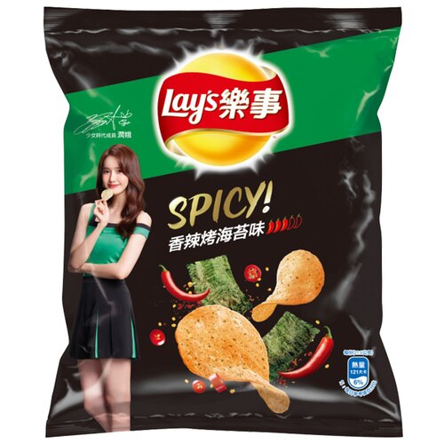 Lay’s 樂事 香辣烤海苔洋芋片 43g